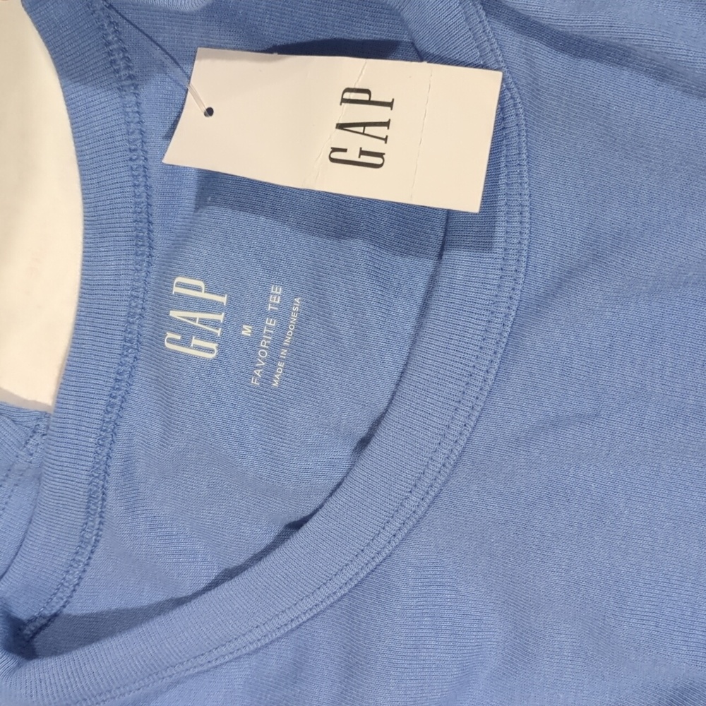 GAP Women Blue Long Sleeve Tee T Shirt Top Medium NWT - Picture 6 of 6